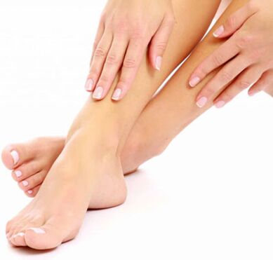 Healing legs arranged without fungi